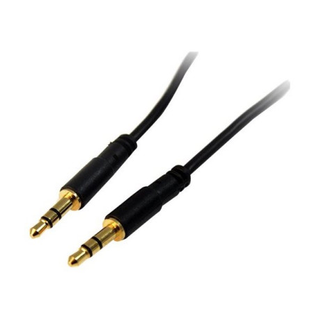 StarTech.com 6 ft Slim 3.5mm Stereo Audio Cable - M/M - 3.5mm Male to Male Audio Cable for your Smartphone, Tablet or MP3 Playe