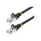 StarTech.com 7m CAT6a Ethernet Cable - Black - Low Smoke Zero Halogen (LSZH) - 10GbE 500MHz 100W PoE++ Snagless RJ-45 w/Strain 