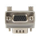 StarTech.com Adattatore angolato a destra VGA a VGA tipo 1 - M/F - Scheda VGA - HD-15 (VGA) (M) a HD-15 (VGA) (F) - grigio - pe