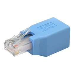 StarTech.com Adattatore cavo console Cisco per cavo Ethernet RJ45 M/F - Cavo adattatore di rete - RJ-45 (M) a RJ-45 (F) - blu