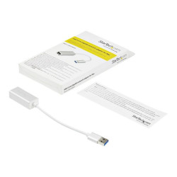 StarTech.com Adattatore di rete da USB 3.0 a RJ45 Gigabit Ethernet - Argento -Design elegante -Supporto driver nativo (USB31000