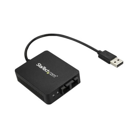 StarTech.com Adattatore di rete USB 2.0 a Fibre ottiche - Convertitore SFP con slot aperto - 2km - Adattatore di rete - USB 2.0