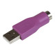 StarTech.com Adattatore di ricambio PS/2 a USB - Convertitore sostitutivo per tastiera da PS/2 a USB F/M - Adattatore tastiera 