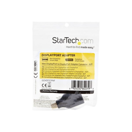 StarTech.com Adattatore Mini DisplayPort a DisplayPort  M/F - Convertitore da Mini DP (M) a DP (F) - mDP a DP (GCMDP2DPMF) - Ad