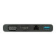 StarTech.com Adattatore Multi-porta USB-C con HDMi e VGA - 1x USB-A - Mac / Windows / Chrome - 4K - 1xA - GbE - Adattatore USB-