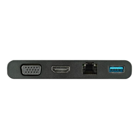 StarTech.com Adattatore Multi-porta USB-C con HDMi e VGA - 1x USB-A - Mac / Windows / Chrome - 4K - 1xA - GbE - Adattatore USB-