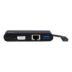 StarTech.com Adattatore Multiporta USB-C a VGA - Ricarica via Power Delivery (60W) - USB 3.0 - Gbe - Adattatore USB-C per Mac, 