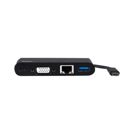 StarTech.com Adattatore Multiporta USB-C a VGA - Ricarica via Power Delivery (60W) - USB 3.0 - Gbe - Adattatore USB-C per Mac, 