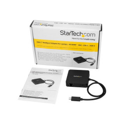 StarTech.com Adattatore Multiporta USB-C per Portatili - 4k HDMI - GbE - USB Tipo C - USB-A - Alimentato - Docking station - US