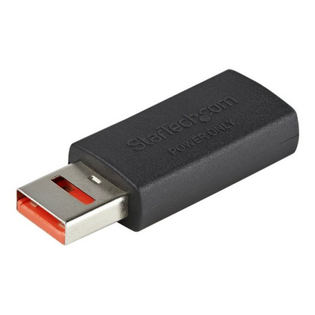 StarTech.com Adattatore USB maschio/femmina con ricarica sicura - Caricatore USB tipo A con blocco dati - PortaPow USB (USBSCHA