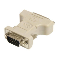 StarTech.com Adattatore video da DVI a VGA F/M - Converitore da DVI (F) a VGA (M) - Bianco  (DVIVGAFM) - Scheda VGA - DVI-I (F)