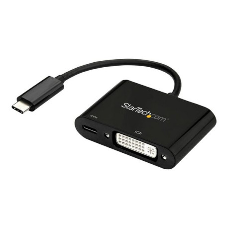 StarTech.com Adattatore Video da USB C a DVI Power Delivery - Convertitore Video da USB Type-C a DVI-D Single Link 1080p - PD 6