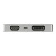 StarTech.com Adattatore Video USB-C Multi-Porta - Grigio Siderale - 4 in 1 USB-C a VGA, DVI, HDMI o mDP - 4K - Adattatore video