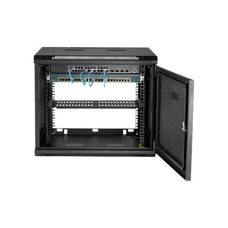 StarTech.com Armadio per Server Rack Montabile a Parete 9U - Armadio a Cerniera fino a 18,9" (48cm) di profondità - Armadio con