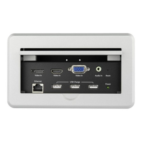 StarTech.com Box Connettività A/V Audio Video per sale conferenze  - Ingressi HDMI / VGA / DisplayPort - 4K - Piano montaggio -