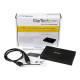 StarTech.com Box Esterno HDD per disco rigido SATA III 2.5" USB 3.0 con UASP in alluminio con cavo incorporato - 6Gbps - Box es