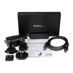 StarTech.com Box externo USB 3.1 ad 1 alloggiamento da 3,5" SATA III - Box esterno - 3.5" - SATA 6Gb/s - USB 3.1 (Gen 2) - nero