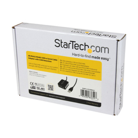 StarTech.com Cavo adattatore seriale professionale USB RS422/485 da 1,80 m con interfaccia COM (ICUSB422) - Scheda seriale - US