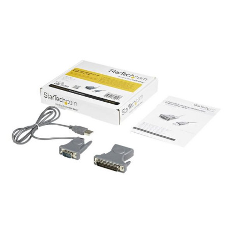 StarTech.com Cavo adattatore USB a Seriale RS232 DB9 / DB25 - Cavo Adattatore seriale USB a DB9 / DB25 RS232 ad 1 porta M/M - S