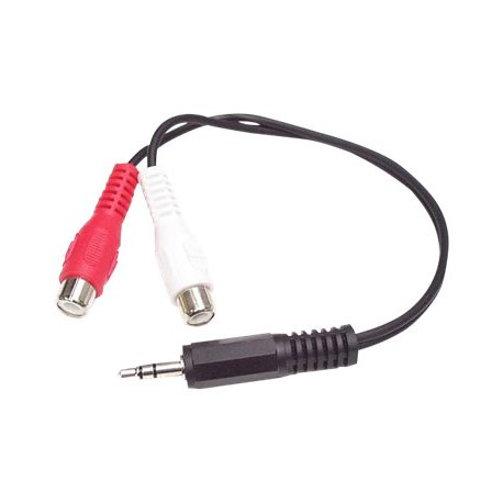 StarTech.com Cavo audio stereo 15 cm - 3,5 mm maschio a 2 femmina RCA - Cavo audio - RCA x 2 femmina a mini-phone stereo 3.5 mm