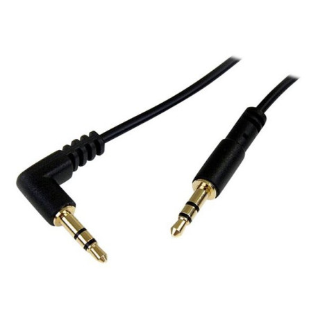 StarTech.com Cavo Audio Stereo 3,5mm slim angolato a destra da 1,8m - M/M - Cavo audio - mini jack stereo maschio a mini jack s