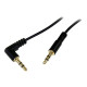 StarTech.com Cavo audio stereo da slim 3,5 mm ad angolare destro 30 cm - M/M - Cavo audio - mini-phone stereo 3.5 mm maschio a 