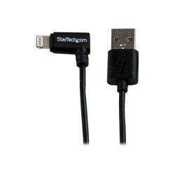 StarTech.com Cavo connettore ad angolo lightning a 8 pin Apple a USB nero da 1 m per iPhone/iPod/iPad - Cavo Lightning - Lightn