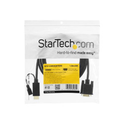 StarTech.com Cavo Convertitore attivo HDMI a VGA - Adattatore HDMI a VGA M/M - 1920x1200 / 1080p Nero da 91cm - Cavo adattatore