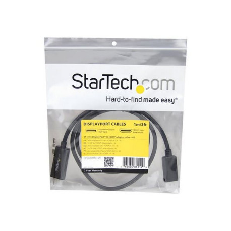 StarTech.com Cavo da DisplayPort a HDMI 4K 30Hz 1 m - Cavo Adattatore DisplayPort/HDMI - Cavo Convertitore da DP 1.2 a HDMI per