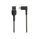 StarTech.com Cavo da USB-A a Lightening 2m durevole - nero - angolo retto a 90&deg- in fibra aramidica - Certificato Apple MFi 