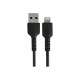 StarTech.com Cavo da USB-A a Lightning da 15cm nero - Cavo in fibra aramidica da USB tipo A - Certificato Apple Mfi (RUSBLTMM15