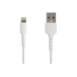 StarTech.com Cavo da USB-A a Lightning da 2 m bianco - Robusto cavo in fibra aramidica da USB tipo A - Certificato Apple Mfi (R