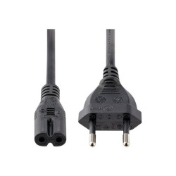 StarTech.com Cavo di Alimentazione CA da 2m, Spina Europlug a C7, 2.5A-250V, 18AWG, Cavo Elettrico di Ricambio per Notebook, St