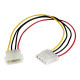 StarTech.com Cavo di estensione di alimentazione LP4 da 30 cm - M/F - Prolunga Molex 4Pin - Cavo di alimentazione LP4 (LP4POWEX