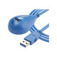 StarTech.com Cavo di estensione USB 3.0 SuperSpeed desktop da 1,5 m- A ad A M/F - Prolunga USB - USB Tipo A (M) a USB Tipo A (F