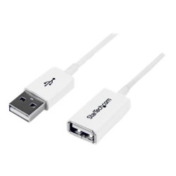 StarTech.com Cavo di prolunga USB 2.0 da 1m A ad A - M/F - Cavo estensione 1x USB A (M), 1x USB A (F) - Bianco (USBEXTPAA1MW) -