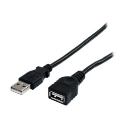 StarTech.com Cavo di prolunga USB 2.0 nero da 3 m, A ad A - M/F - Prolunga USB - USB (M) a USB (F) - USB 2.0 - 3 m - nero - per