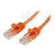 StarTech.com Cavo di rete CAT 5e - Cavo Patch Ethernet RJ45 UTP Arancio da 1m  antigroviglio - Cavo RJ45 M/M Cat 5e (45PAT1MOR)