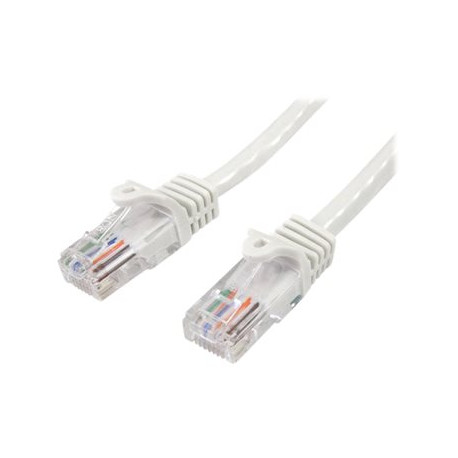 StarTech.com Cavo di rete CAT 5e - Cavo Patch Ethernet RJ45 UTP Bianco da 1m antigroviglio - Cavo RJ45 M/M Cat 5e - Cavo patch 