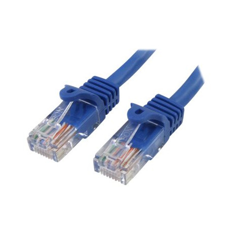 StarTech.com Cavo di rete CAT 5e - Cavo Patch Ethernet RJ45 UTP Blu da 1m  antigroviglio - Cavo RJ45 M/M Cat 5e (45PAT1MBL) - C