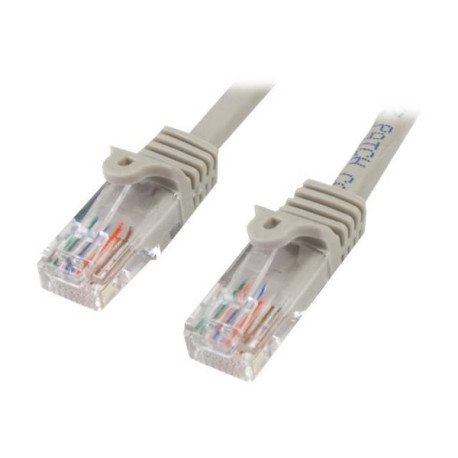 StarTech.com Cavo di rete CAT 5e - Cavo Patch Ethernet RJ45 UTP Grigio da 3m  antigroviglio - Cavo RJ45 M/M Cat 5e (45PAT3MGR) 