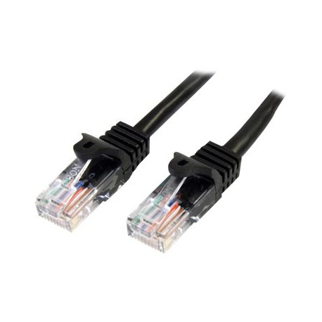 StarTech.com Cavo di rete CAT 5e - Cavo Patch Ethernet RJ45 UTP Nero da 1m  antigroviglio - Cavo RJ45 M/M Cat 5e (45PAT1MBK) - 