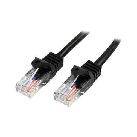 StarTech.com Cavo di rete CAT 5e - Cavo Patch Ethernet RJ45 UTP Nero da 2m  antigroviglio - Cavo RJ45 M/M Cat 5e (45PAT2MBK) - 