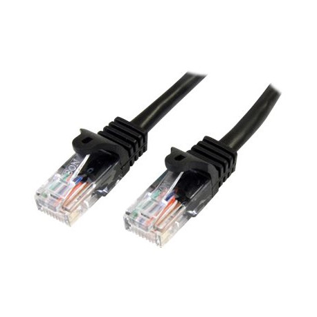 StarTech.com Cavo di rete CAT 5e - Cavo Patch Ethernet RJ45 UTP Nero da 3m  antigroviglio - Cavo RJ45 M/M Cat 5e (45PAT3MBK) - 