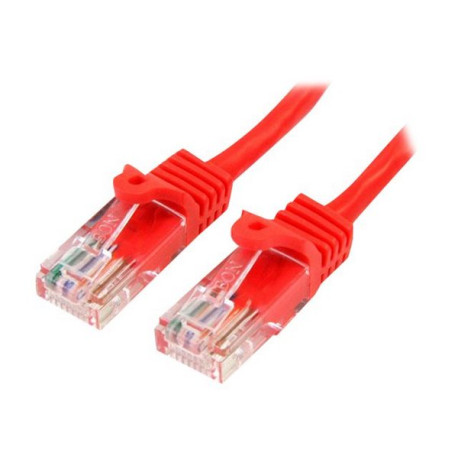 StarTech.com Cavo di rete CAT 5e - Cavo Patch Ethernet RJ45 UTP Rosso da 3m  antigroviglio - Cavo RJ45 M/M Cat 5e (45PAT3MRD) -