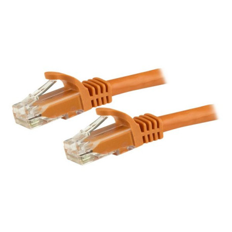 StarTech.com Cavo di rete CAT 6 - Cavo Patch Ethernet RJ45 UTP arancione da 1m antigroviglio - cavo gigabit categoria 6 - Cavo 