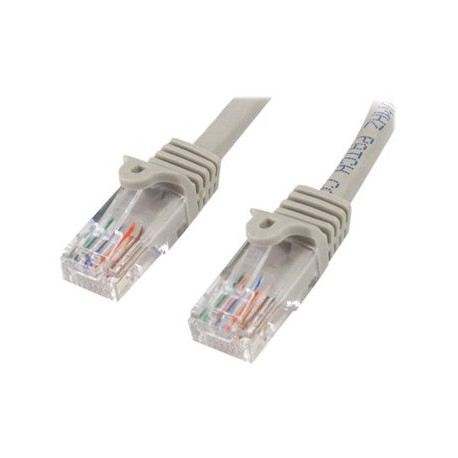 StarTech.com Cavo di rete CAT5e - Cavo Patch Ethernet RJ45 UTP grigio da 5m antigroviglio - Cavo patch - RJ-45 (M) a RJ-45 (M) 