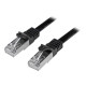 StarTech.com Cavo di rete Cat6 Ethernet Gigabit - Cavo Patch RJ45 SFTP da 50 cm - Nero - Cavo patch - RJ-45 (M) a RJ-45 (M) - 5