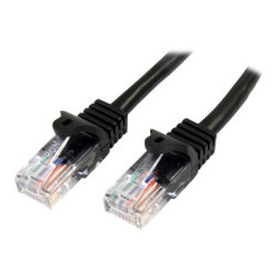 StarTech.com Cavo di Rete da 50cm Nero Cat5e Ethernet RJ45 Antigroviglio - Cavo Patch Snagless - Cavo patch - RJ-45 (M) a RJ-45