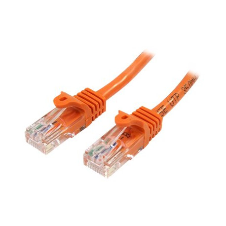 StarTech.com Cavo di rete Ethernet antigroviglio Cat5e RJ45 - Cavo patch UTP snagless - RJ-45(M/M) da 2 m - Arancione (45PAT2MO